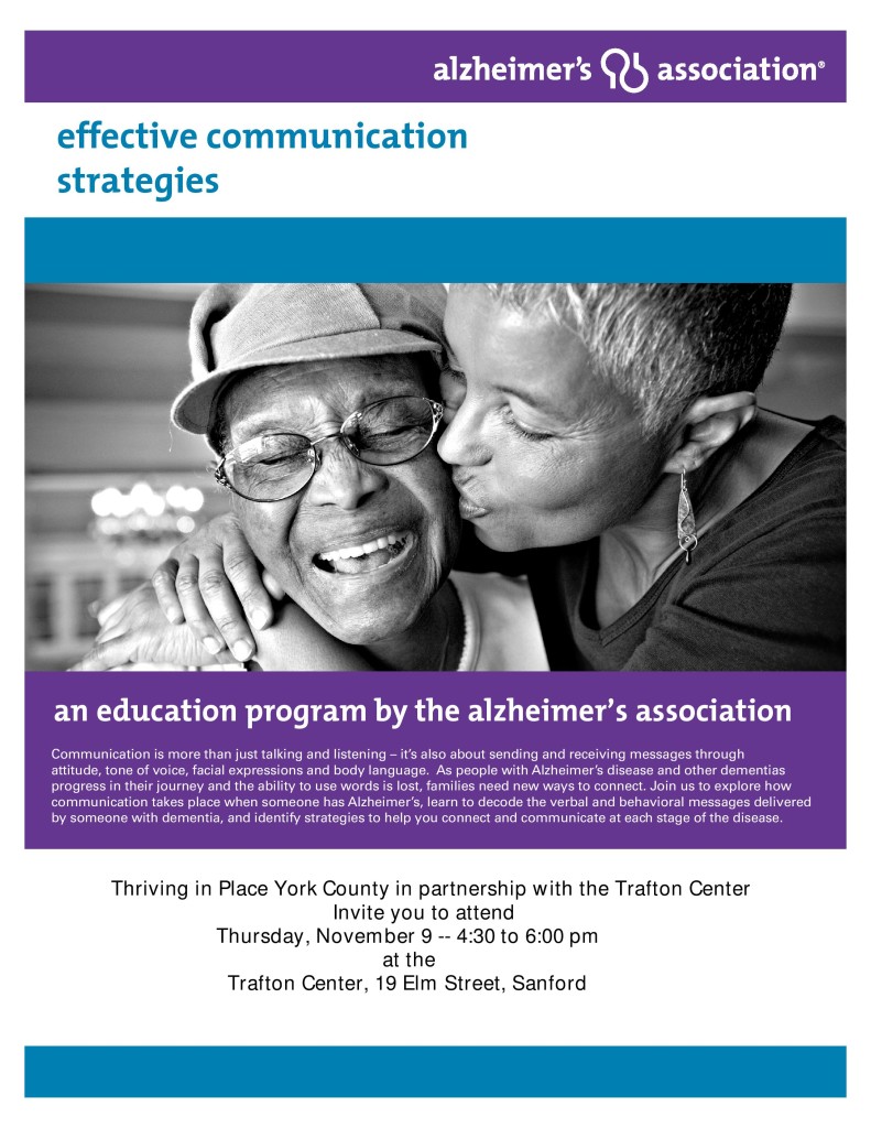 Effective Communication Strategies @ Trafton Center | Sanford | Maine | United States